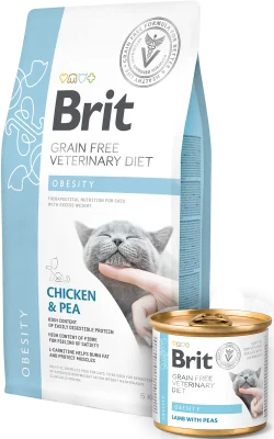 Miniatura técnica de Brit Veterinary Diets Obesity para Gatos